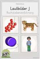 Vorschau - Bildkarten - Lautbilder J (Buchstabeneinführung) - Deckblatt