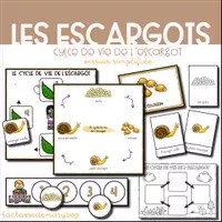 Aperçu - Fiches - Cycle de vie de l´escargot - Version simplifiée - Page de couverture