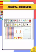 Vista previa - Decoración del aula - Chuleta sobremesa (español, català, euskera, basco) - Portada