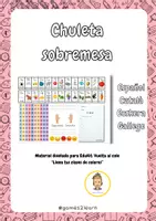 Vista previa - Decoración del aula - Chuleta sobremesa (español, català, euskera, basco) - página 2