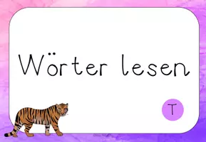Vorschau - Interaktives Material - Wörter lesen interaktiv - Buchstabe T - Seite 3