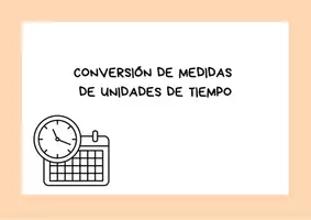 Vista previa - Hojas de trabajo - CONVERSION MEDIDAS DE TIEMPO - Portada