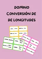 Vista previa - Juegos / Gamificación - DOMINO conversión de unidades LONGITUDES - página 1