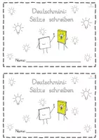 Vorschau - Arbeitsblätter - Sätze schreiben Satzregeln Leseverständnis Heft Deutschmini - Seite 1