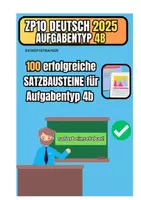 Vorschau - Merkblätter - Meistern Sie Aufgabentyp 4b spielend leicht- 100 erprobte Satzbausteine für überzeugende Textanalysen und Vergleiche - Deckblatt