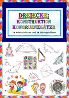 Vorschau - Stundenentwürfe - Dreiecke und Kongruenzsätze (SSS; SSW; WSW; SWS) - Deckblatt