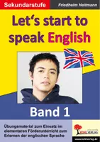 Vorschau - Arbeitsblätter - Let's start to speak English | Wortfelder, Zahlen, Uhrzeit, Familie, Schule, Tiere, Farben, Grammatik, Fördermaterial | Englisch Sekundarstufe Klasse 5-8 Lösungen - Deckblatt