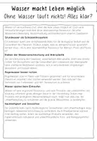 Vorschau - Arbeitsblätter - Wasser macht Leben möglich - Ohne Wasser läuft nichts - Seite 2