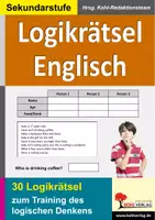 Vorschau - Arbeitsblätter - Logikrätsel Englisch | 30 Logicals, Wortfelder, Vokabeln, logisches Denken, Kombinieren, Konzentration | Englisch Sekundarstufe Klasse 5-10 Lösungen - Deckblatt