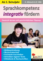 Vorschau - Arbeitsblätter - Sprachkompetenz integrativ fördern | Deutsch Geschichte Grundschule Sekundarstufe I+II Klasse 3-13 | DaZ, Steinzeit, Ägypten, Griechenland, Römer, Wortschatz, Lösungen - Deckblatt