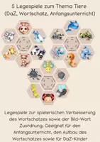 Vorschau - Spiele - 5 Legespiele Thema Tiere (DaZ, Wortschatz, Anfangsunterricht) - Deckblatt