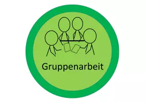 Vorschau - Bildkarten - Sozialformen Schild Gruppenarbeit Partnerarbeit Einzelarbeit - Deckblatt