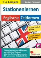 Vorschau - Arbeitsblätter - Stationenlernen Englische Zeitformen Band 3 | Present Perfect Simple, Present Perfect Progressive, since for, Partizip, Differenzierung | Englisch Sekundarstufe I Klasse 5-10 Lösungen - Deckblatt