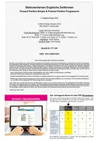 Vorschau - Arbeitsblätter - Stationenlernen Englische Zeitformen Band 3 | Present Perfect Simple, Present Perfect Progressive, since for, Partizip, Differenzierung | Englisch Sekundarstufe I Klasse 5-10 Lösungen - Seite 1