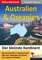 Vorschau - Arbeitsblätter - Australien und Ozeanien | Kontinent, Aborigines, Neuseeland, Maori, Great Barrier Reef, Klima, Tierwelt, Melanesien | Erdkunde Sekundarstufe I II Klasse 5-13 Lösungen - Deckblatt