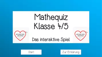 Vorschau - Spiele - Schuljahresende / Schuljahresanfang Wiederholung Mathe Klasse 4 und 5 - Das interaktive Quiz - Seite 1