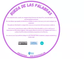 Vista previa - Refuerzo / NEE / Materiales de apoyo - RUEDA DE PALABRAS - página 3