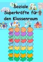 Vorschau - Arbeitsblätter - SuperkräftePuzzle - Soziale Kompetenzen für den Klassenraum - Seite 2