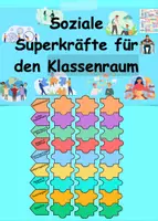 Vorschau - Arbeitsblätter - SuperkräftePuzzle - Soziale Kompetenzen für den Klassenraum - Deckblatt