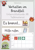 Vorschau - Stundenentwürfe - Feuer / Feuerwehr (Einheit 9 - Verhalten im Brandfall) - Deckblatt