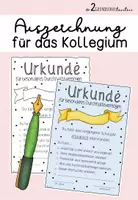 Vorschau - Anderer Materialtyp - Urkunde Kollegium - Deckblatt