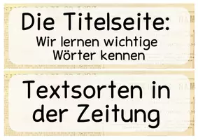 Vorschau - Präsentationen/Tafelbilder - Zeitung Grundschule, Titelseite, Aufbau Zeitungsberichts, Schreibkonferenz - Seite 3