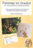 Vorschau - Anderer Materialtyp - Stundenverlauf zum Bilderbuch Pommes im Urwald - Deckblatt