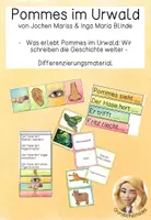 Vorschau - Anderer Materialtyp - Differenzierungsmaterial zum Bilderbuch Pommes im Urwald - Deckblatt