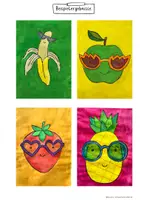 Vorschau - Stundenentwürfe - Kunst im Sommer, lustiges Obst mit Sonnenbrillen, Sommerkunst, fertiger Kunstunterricht, Kunst Grundschule - Seite 3