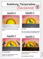 Vorschau - Arbeitsblätter - Kunst Sommer: Tiere in Afrika/Tierparadies Savanne - Seite 3