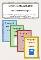 Vorschau - Stationenlernen - Kontrollstation - Deckblatt