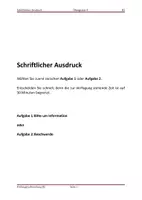 Vorschau - Test - Schriftlicher Ausdruck, TELC B2, Übungstest 3 - Deckblatt