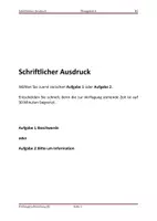 Vorschau - Test - Schriftlicher Ausdruck,TELC B2, Übungstest 5 - Deckblatt