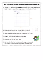 Vorschau - Arbeitsblätter - Sommertiere - Rastertechnik / Gittermethode - Seite 2