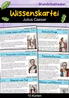 Vorschau - Bildkarten - Julius Caesar - Wissenskartei - Berühmte Persönlichkeiten - Deckblatt