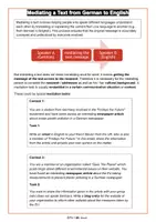 Vorschau - Arbeitsblätter - Mediating a text / Mediation (Method Sheet / Englisch EF - Q1 -Q2) - Seite 1