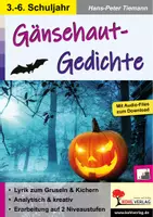Vorschau - Arbeitsblätter - Gänsehaut-Gedichte – Lyrik zum Gruseln und Kichern | Deutsch Grundschule Sekundarstufe I Klasse 3–6 | Gruselgedichte, Lyrik, Reime, Textanalyse, Differenzierung, Audiofiles, Lösungen - Deckblatt