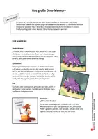 Vorschau - Arbeitsblätter - Der kleine Drache Kokosnuss bei den Dinosauriern / Literaturseiten Deutsch Lesen Grundschule Klasse 2-4 / Klassenlektüre, Leseprojekt ab 7 / Arbeitsblätter mit Lösungen - Seite 3