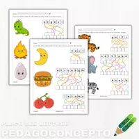 Aperçu - Cartes / Images - Place les lettres - Page de couverture