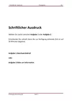 Vorschau - Test - Schriftlicher Ausdruck B2 Übungstest 10 - Deckblatt
