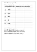 Vorschau - Arbeitsblätter - Mathe Wiederholung Aufgaben Klasse 9 mit Lösung - Seite 3