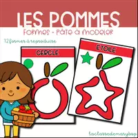 Aperçu - Fiches - Pommes - Formes Pâte à modeler - Page de couverture