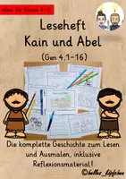 Vorschau - Stundenentwürfe - Kain und Abel Religionsunterricht LESEHEFT - Deckblatt