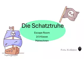 Vorschau - Arbeitsblätter - Escape room Malrechnen - Deckblatt
