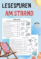 Vorschau - Arbeitsblätter - Lesespur STRAND 🏖️ - differenziert (Grundschule/DaZ) - Deckblatt
