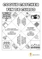 Vista previa - Manualidades / Dibujos para colorear - Comecocos fin de curso (Español, català, inglés) - página 2