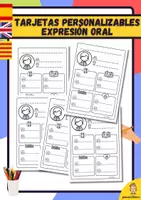 Vista previa - Unidades / Secuencias / Situaciones de Aprendizaje - Tarjetas peronalizables conversación - Portada