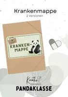 Vorschau - Bildkarten - Krankenmappe Pandaklasse (+editierbare Vorlage) - Deckblatt