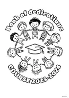 Vista previa - Manualidades / Dibujos para colorear - Libro dedicatorias Fin de curso (Español, català, inglés) - página 3