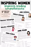 Vorschau - Fördermaterial/Inklusion - Inspiring women - 8 READING PASSAGES FOR BEGINNERS - Deckblatt